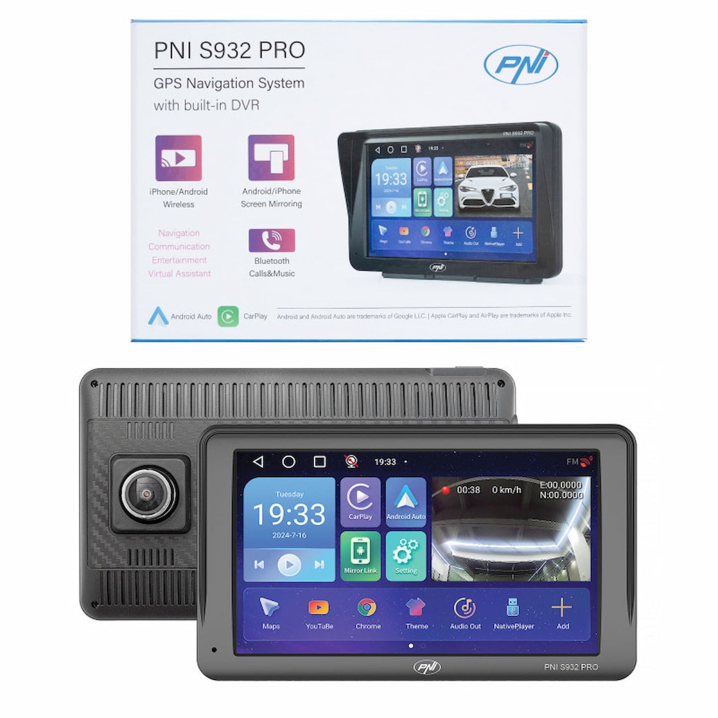 GPS PNI S932 PRO – iGO Primo, HERE & Sygic Truck 2025
