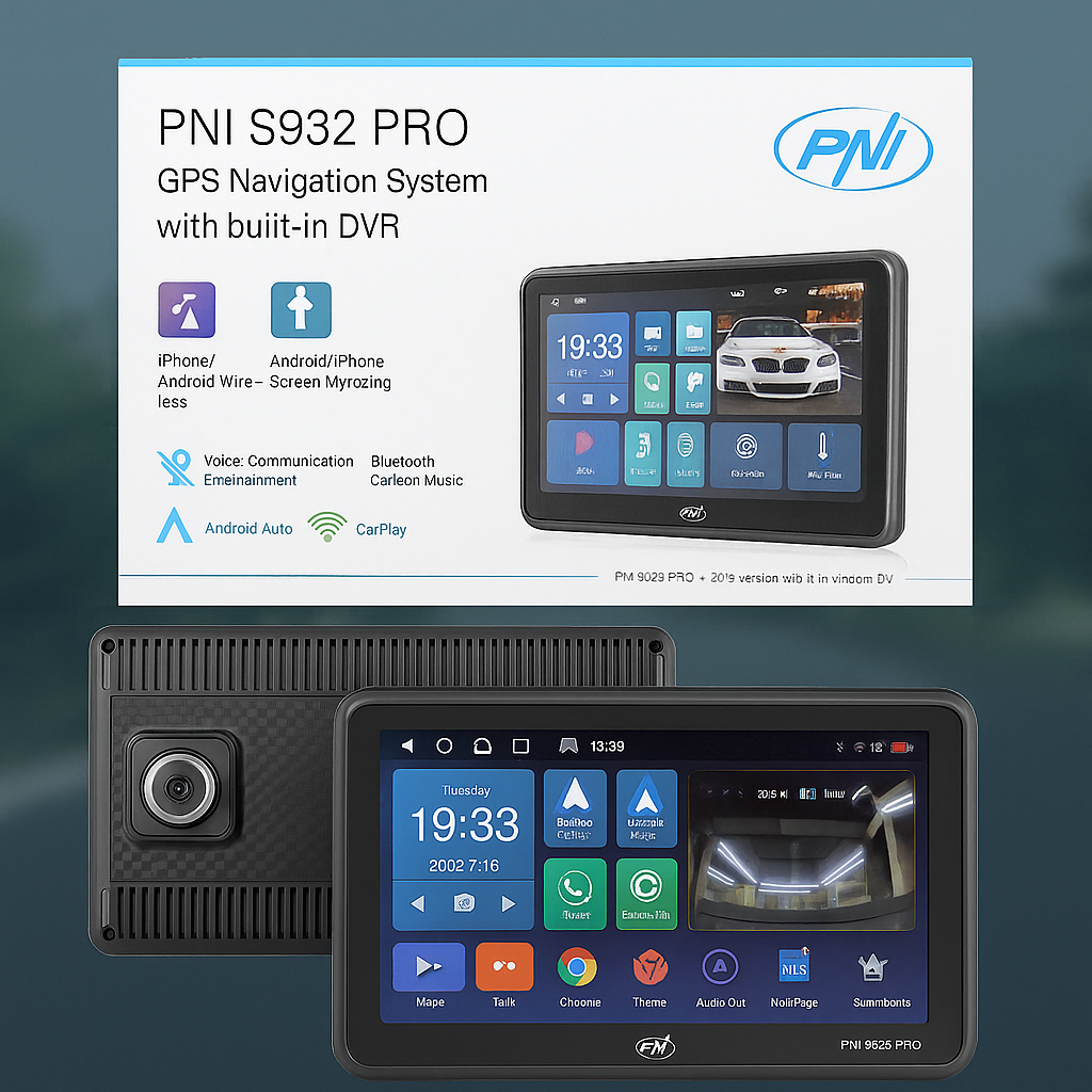 GPS PNI S932 PRO – iGO Primo, HERE & Sygic Truck 2025